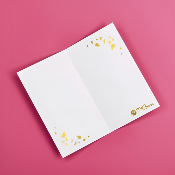 Carte de vœux petites séries double volets